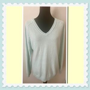 EUC TALBOTS 100% CASHMERE LONG SLEEVE SWEATER SZ XL